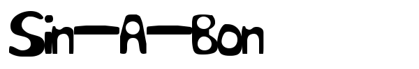 Sin-A-Bon font preview